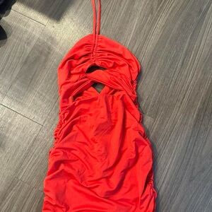 Amazon Women's Mini Dress - Vibrant Red